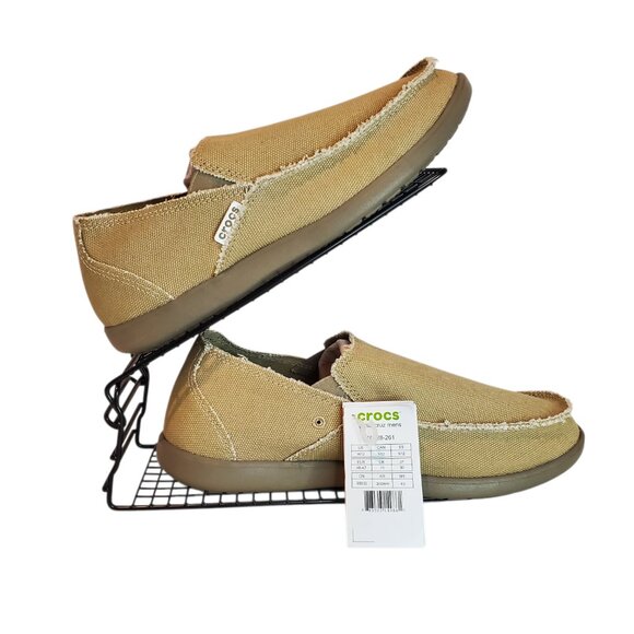CROCS Other - NEW CROCS SZ 12 Men’s Santa Cruz Slip-On Shoes in Tan/Khaki